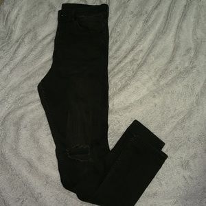 H&M Black ripped jeans